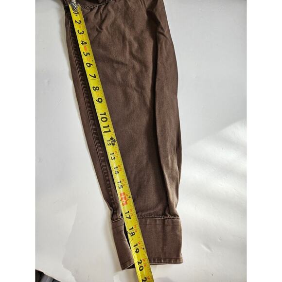 Cabelas Mens Heavy Long Sleeve Shirt Size L Brown Cargo Outdoor Gear - Picture 5 of 7